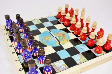 russia versus US chess set