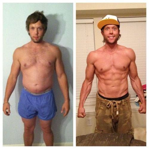 before and after male