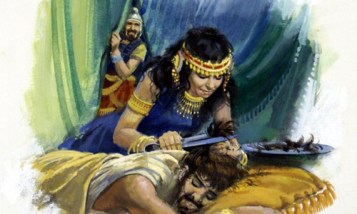 samson-delilah-cutting hair